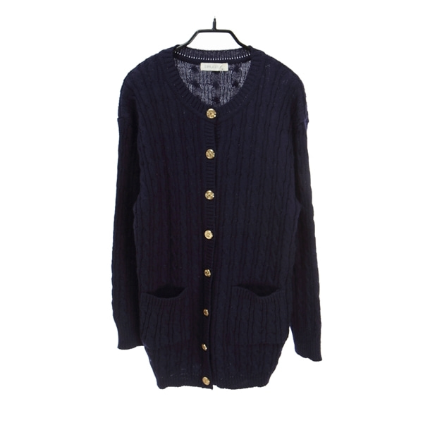 BLEUAZUR Wool Kint Cardigan(Made In Japan)