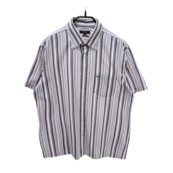 [BURBERRY]   코튼 반팔 셔츠( MADE IN JAPAN )[SIZE : MEN XL]