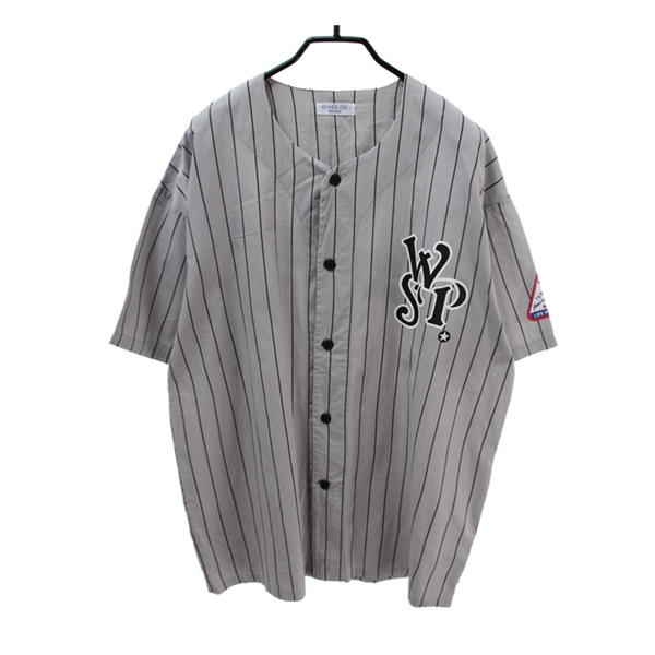 [G-HOUSE]   코튼 반팔 베이스볼 셔츠( MADE IN JAPAN )[SIZE : MEN L]