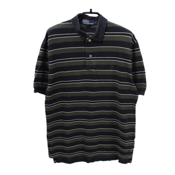 [POLO BY RALPHLAUREN]   코튼 반팔 카라 티셔츠( MADE IN USA )[SIZE : MEN S]