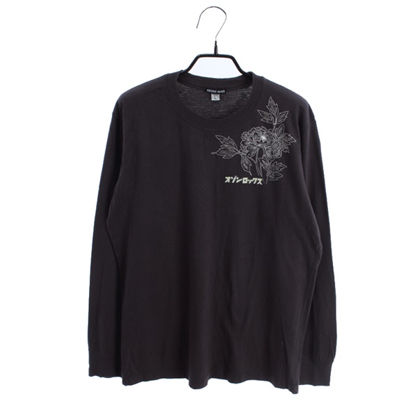 [OZONE ROCKS]   코튼 롱슬리브 티셔츠( MADE IN JAPAN )[SIZE : MEN L]