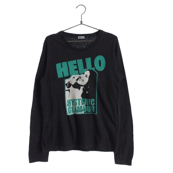 [HYSTERIC GLAMOUR]   코튼 티셔츠( MADE IN JAPAN )[SIZE : WOMEN S]