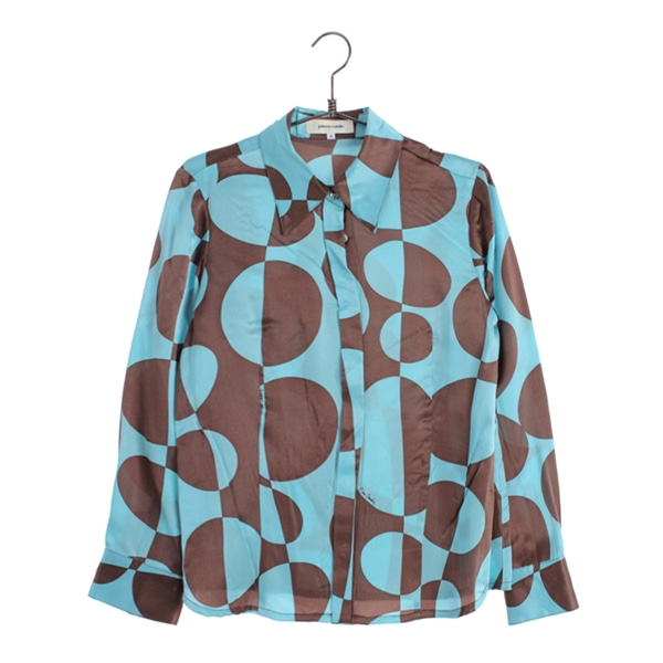 [PIERRE CARDIN]   실크 100% 패턴 셔츠( MADE IN JAPAN )[SIZE : WOMEN M]