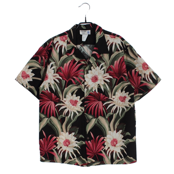 [IOLANI]   코튼 하와이안 반팔 셔츠( MADE IN HAWAII )[SIZE : MEN L]