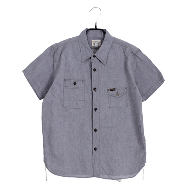 [PHERROW&#039;S]   코튼 반팔 셔츠( MADE IN JAPAN )[SIZE : MEN L]