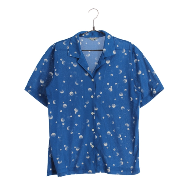[BONDEANE]   폴리  패턴 반팔 셔츠( MADE IN JAPAN )[SIZE : WOMEN M]