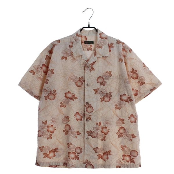 [SHISA]   코튼 혼방 패턴 반팔 셔츠( MADE IN JAPAN )[SIZE : MEN XL]