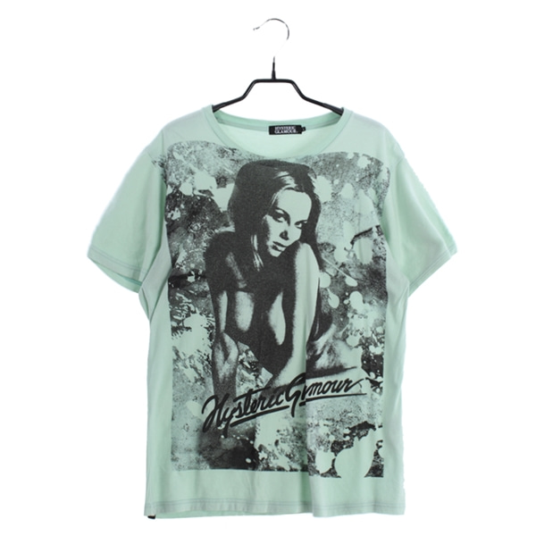 [HYSTERIC GLAMOUR]   코튼  반팔 티셔츠( MADE IN JAPAN )[SIZE : MEN L]