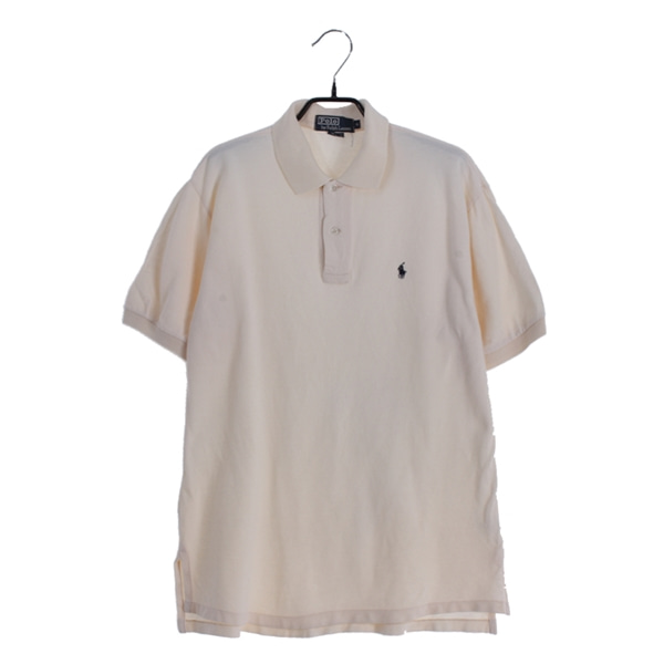 [POLO BY RALPH LAUREN]   코튼 반팔 피케 셔츠( MADE IN USA )[SIZE : MEN L]