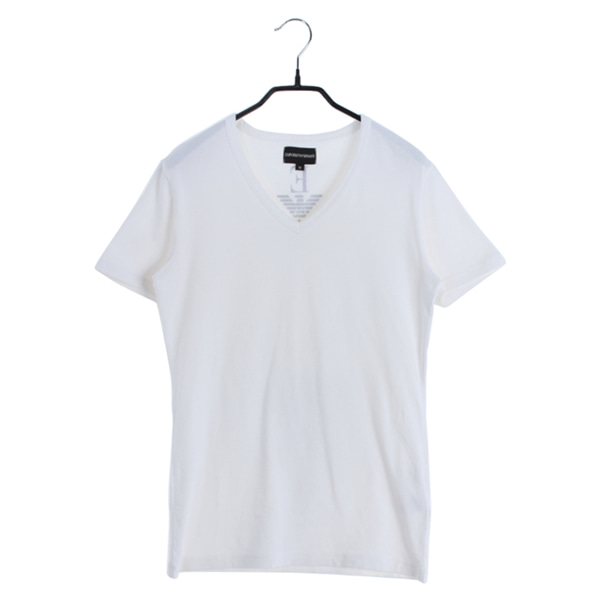 [EMPORIO ARMANI]   코튼 혼방 타이트핏 브이넥 반팔 티셔츠( MADE IN JAPAN )[SIZE : MEN M]