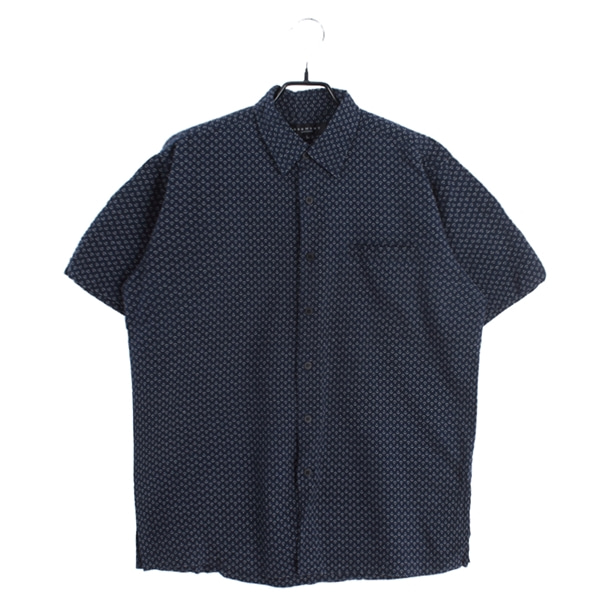 [SERMENT]   코튼 반팔 패턴 셔츠( MADE IN JAPAN )[SIZE : MEN L]