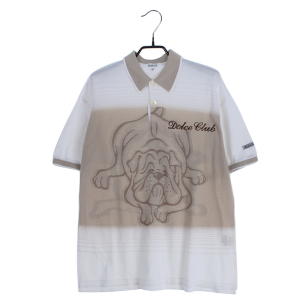 [DOLCE CLUB]   코튼 반팔 피케 셔츠( MADE IN JAPAN )[SIZE : MEN XL]