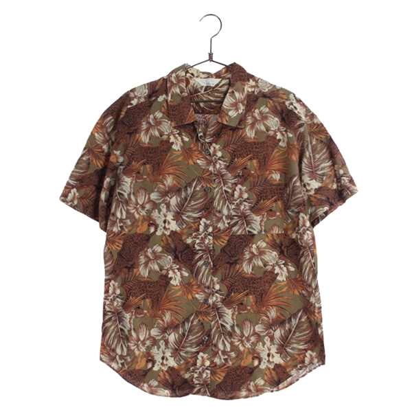 [SPLENDID]   린넨 혼방 반팔 패턴 셔츠( MADE IN JAPAN )[SIZE : MEN S]