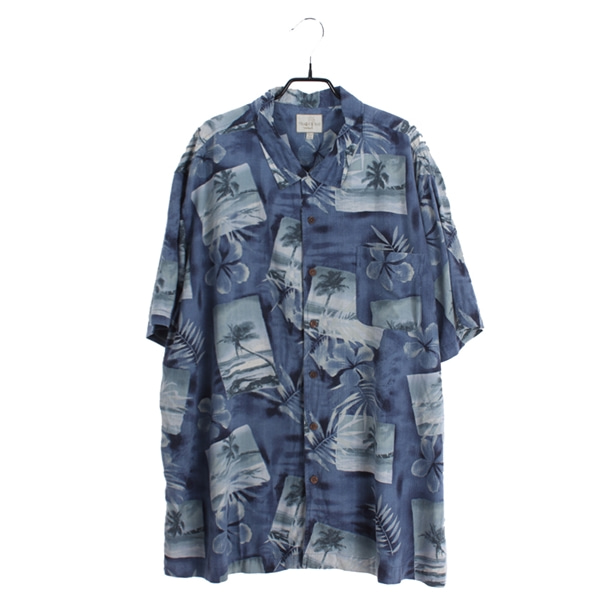 [TRADER BAY]   실크 100% 하와이안 반팔 셔츠[SIZE : MEN XL]