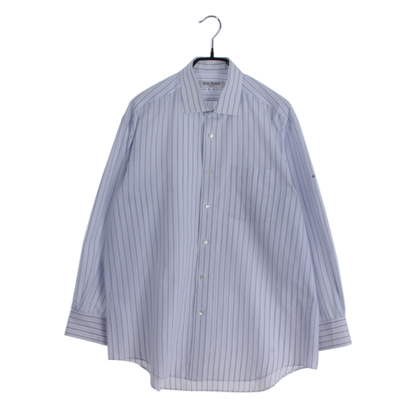 [BALMAIN]   폴리 혼방 스트라이프 셔츠( MADE IN JAPAN )[SIZE : MEN L]