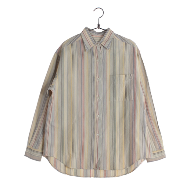 [HENRY COTTON&#039;S]   코튼 스트라이프 셔츠( MADE IN JAPAN )[SIZE : WOMEN L]