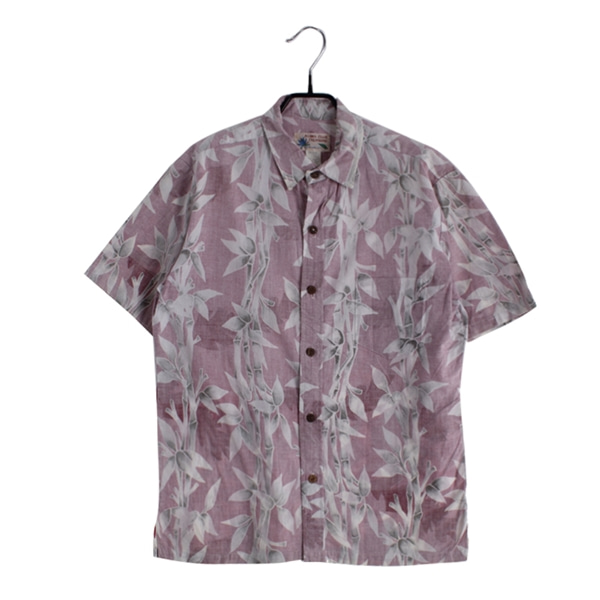 [ALOHA CLUB CREATIONS]   코튼 패턴 반팔 셔츠( MADE IN HAWAII )[SIZE : MEN M]