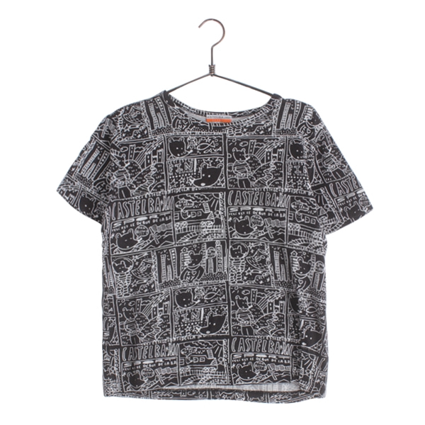 [CASTELBAJAC]   코튼 패턴 반팔 티셔츠( MADE IN JAPAN )[SIZE : WOMEN M]