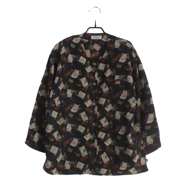 [MADAM CLAIRE]   폴리 패턴 재킷( MADE IN JAPAN )[SIZE : WOMEN FREE]