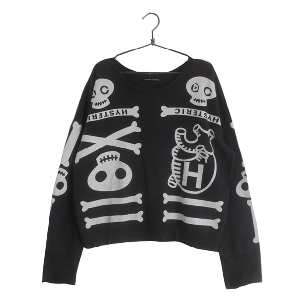 [HYSTERIC GLAMOUR]   코튼 맨투맨 탑( MADE IN JAPAN )[SIZE : WOMEN XL]