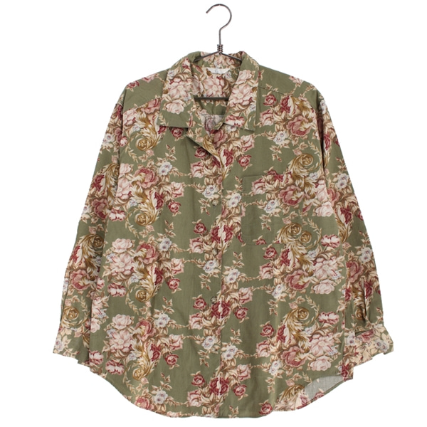 [SD SPNENDID]   코튼 플라워 패턴 셔츠( MADE IN JAPAN )[SIZE : WOMEN L]