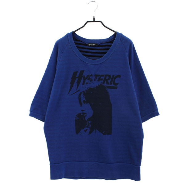 [HYSTERIE GLAMOUR]   코튼 혼방 반팔 탑( MADE IN JAPAN )[SIZE : WOMEN XL]