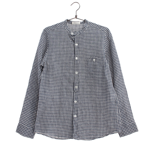 [STYLE CONFORT]   린넨 100% 체크 셔츠( MADE IN JAPAN )[SIZE : WOMEN M]