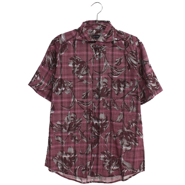 [INTERMEZZO]   코튼 혼방 체크 패턴 반팔 셔츠[SIZE : MEN L]