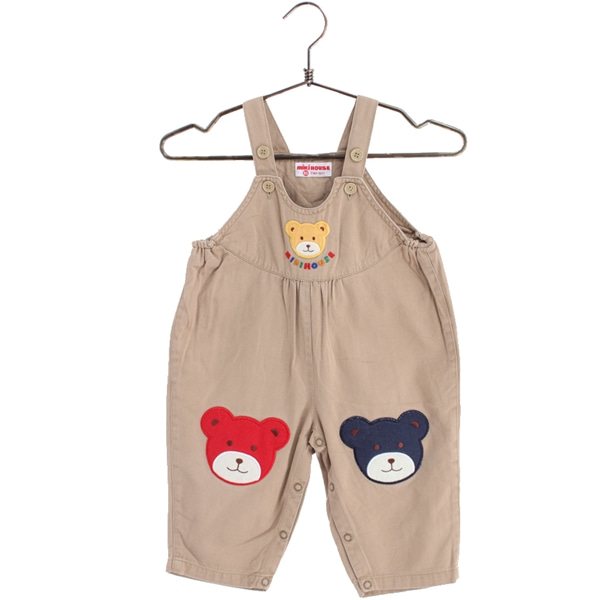 [MIKI HOUSE]   코튼 오버롤즈( MADE IN JAPAN )[SIZE : UNISEX KIDS 80]
