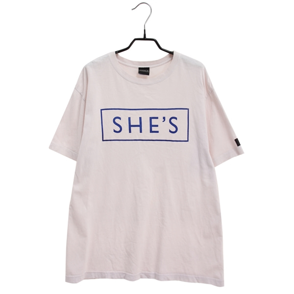 [SHE&#039;S]   코튼 프린팅 반팔 티셔츠[SIZE : MEN M]