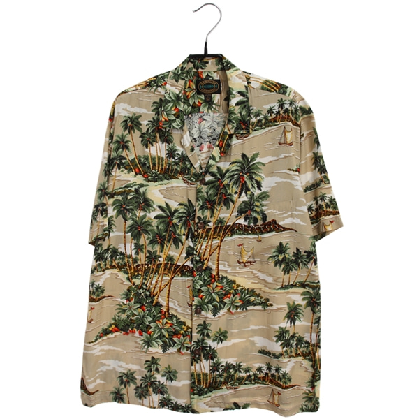 [RESERVE]   레이온 패턴 반팔 셔츠( MADE IN HAWAII )[SIZE : MEN XL]