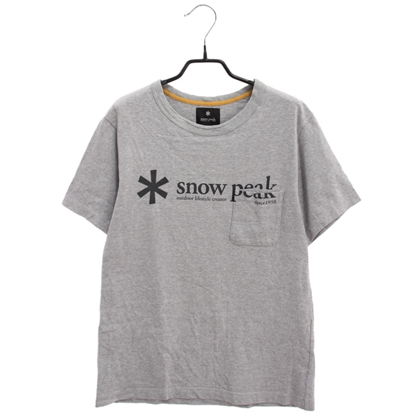 [SNOW PEAK]   코튼 프린팅 반팔 티셔츠( MADE IN JAPAN )[SIZE : MEN S]