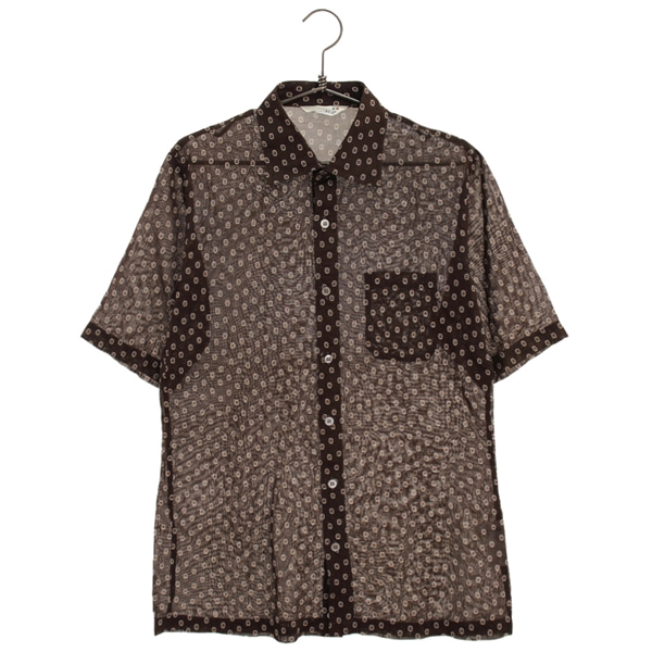 [SUN MILANO]   코튼 패턴 반팔 셔츠( MADE IN JAPAN )[SIZE : WOMEN L]