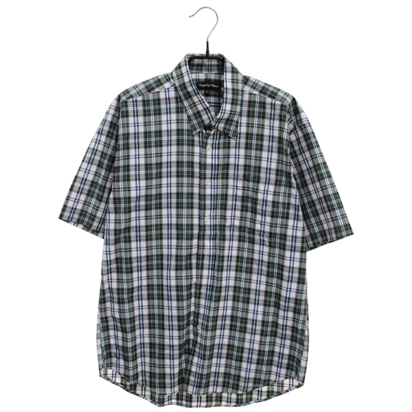 [IMPERIAL WEAR]   폴리 혼방 체크 패턴 반팔 셔츠[SIZE : MEN L]