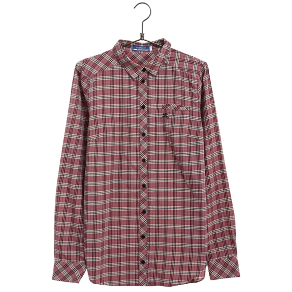 [BURBERRY]   큐프라 혼방 체크 패턴 셔츠( MADE IN JAPAN )[SIZE : WOMEN M]