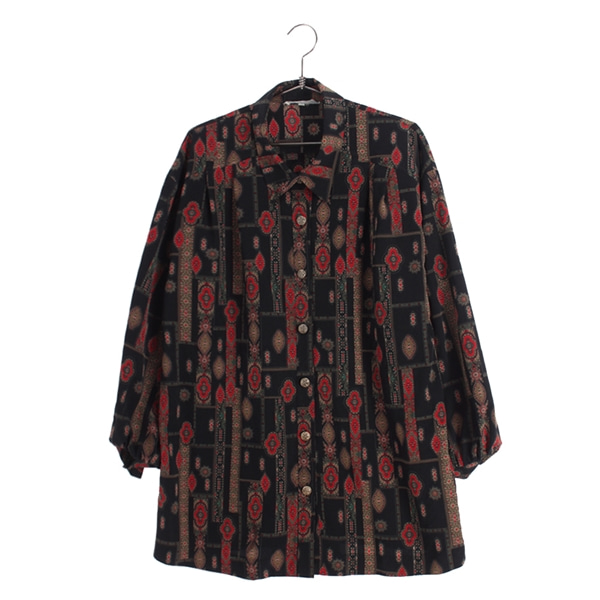 [TAIMU]   폴리 패턴 셔츠( MADE IN JAPAN )[SIZE : WOMEN XL]