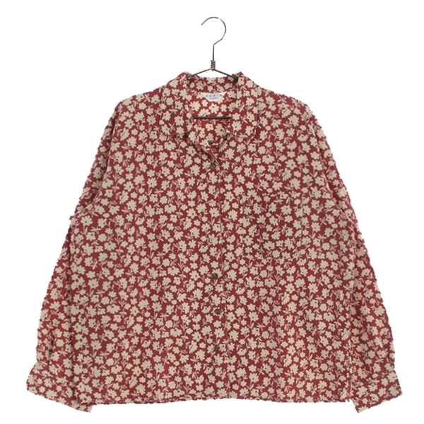 [RONIA]   폴리 플라워패턴 셔츠( MADE IN JAPAN )[SIZE : WOMEN XL]
