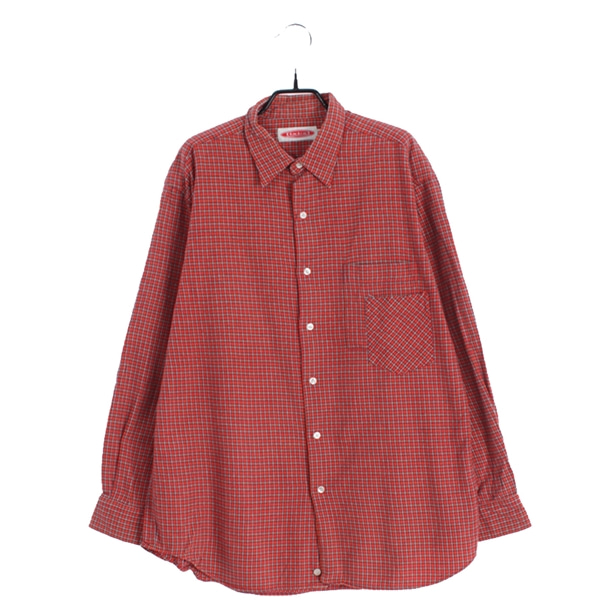 [IXIZ]   코튼 체크 셔츠( MADE IN JAPAN )[SIZE : MEN XL]