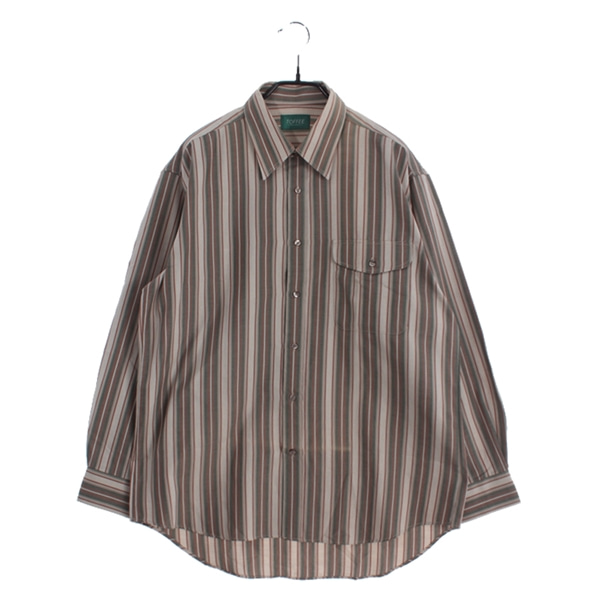 [TOFFEE]   코튼 혼방 스트라이프 셔츠( MADE IN JAPAN )[SIZE : MEN XL]