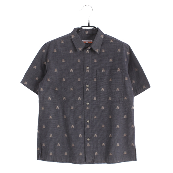 [CASTELBAJAC]   코튼 패턴 반팔 셔츠( MADE IN JAPAN )[SIZE : MEN M]