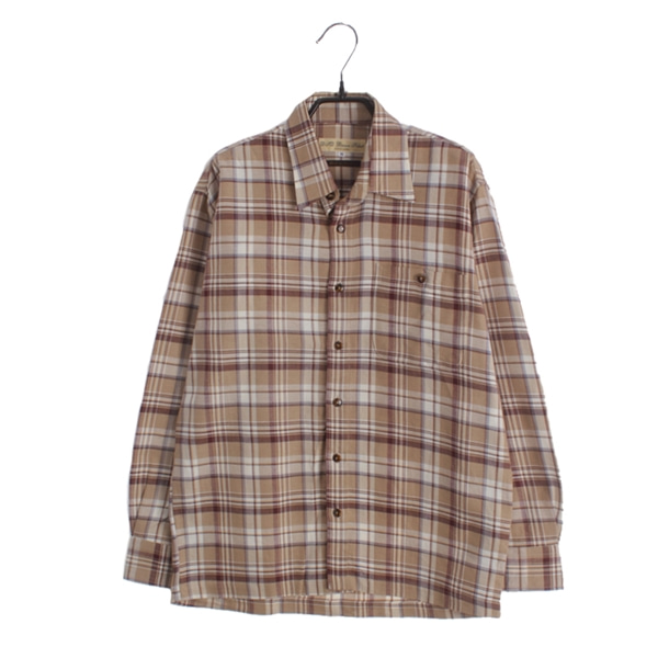[2 F2 BROWN SELECT]   코튼 체크 셔츠( MADE IN JAPAN )[SIZE : MEN M]