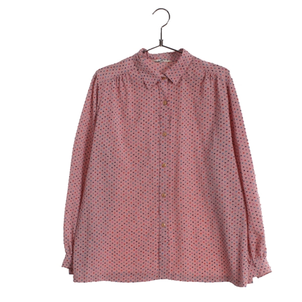 [WOMEN&#039;S WEAR]   폴리 패턴 셔츠( MADE IN JAPAN )[SIZE : WOMEN L]