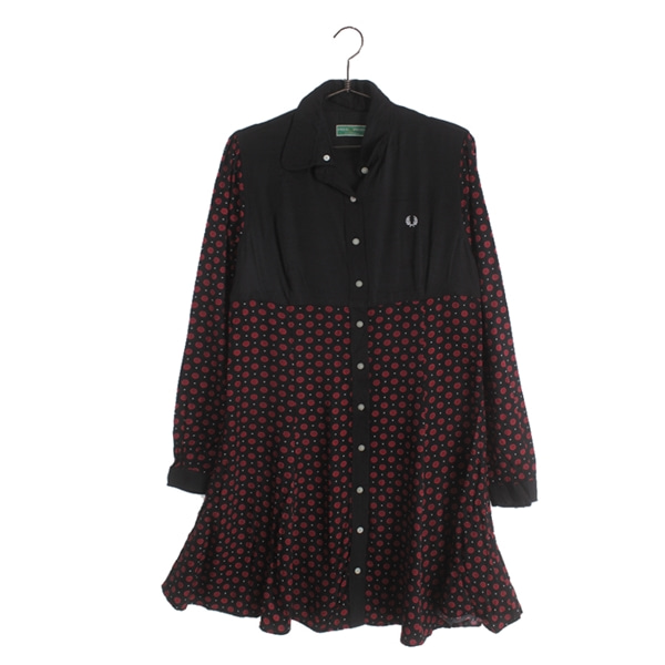 [FRED PERRY]   레이온 패턴 원피스[SIZE : WOMEN M]