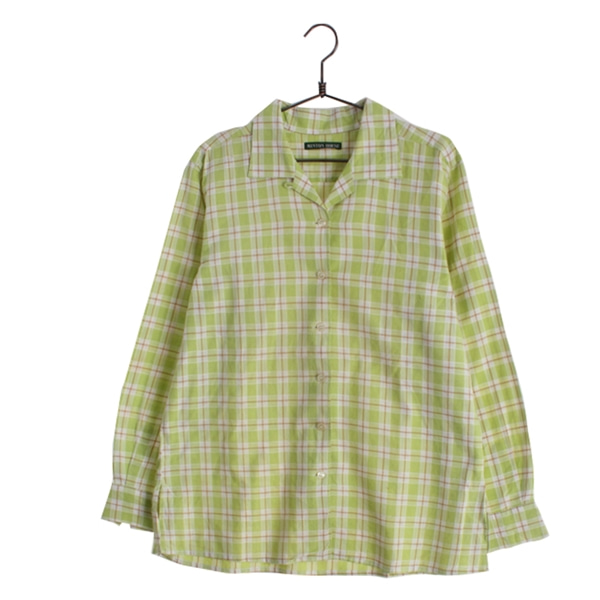 [MINTON HOUSE]   코튼 체크 셔츠( MADE IN JAPAN )[SIZE : WOMEN M]