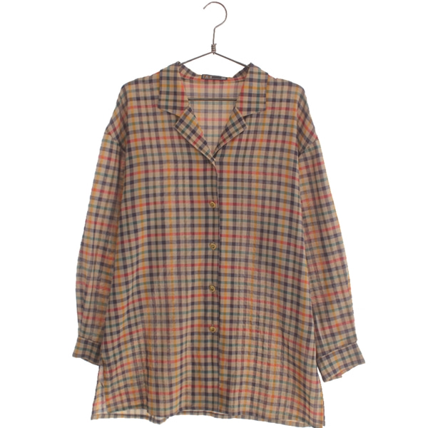 [DAKS]   울 혼방 체크 셔츠( MADE IN JAPAN )[SIZE : WOMEN XL]