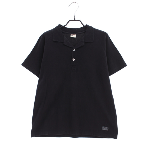 [COAL BLACK]   코튼 PK 티셔츠( MADE IN JAPAN )[SIZE : MEN L]