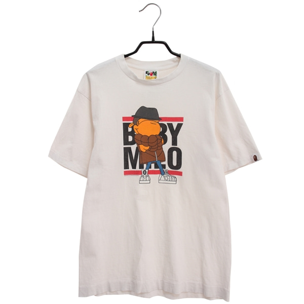 [BAPE]   코튼 프린팅 반팔 티셔츠( MADE IN JAPAN )[SIZE : MEN M]
