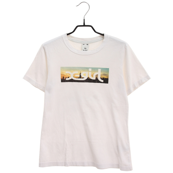 [X GIRL]   코튼 프린팅 반팔 티셔츠( MADE IN JAPAN )[SIZE : WOMEN M]