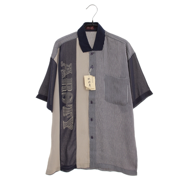 [ANACK]   폴리 패턴 반팔 셔츠( MADE IN JAPAN )[SIZE : MEN L]