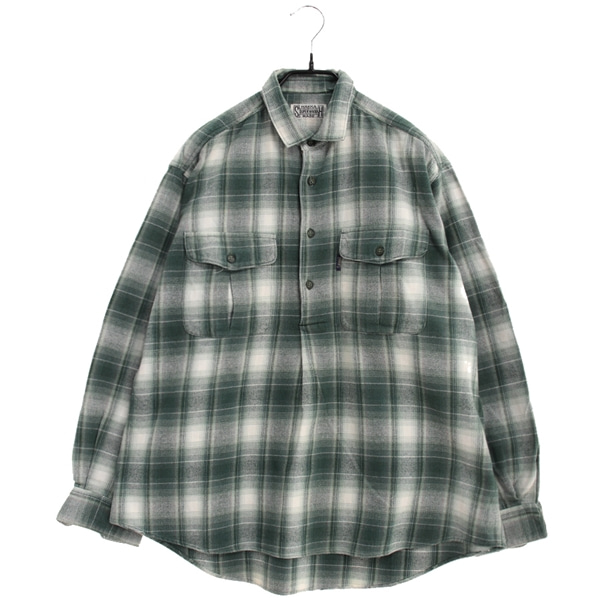 [SUPER HAKKA]   코튼 하프버튼 셔츠( MADE IN JAPAN )[SIZE : WOMEN XL]